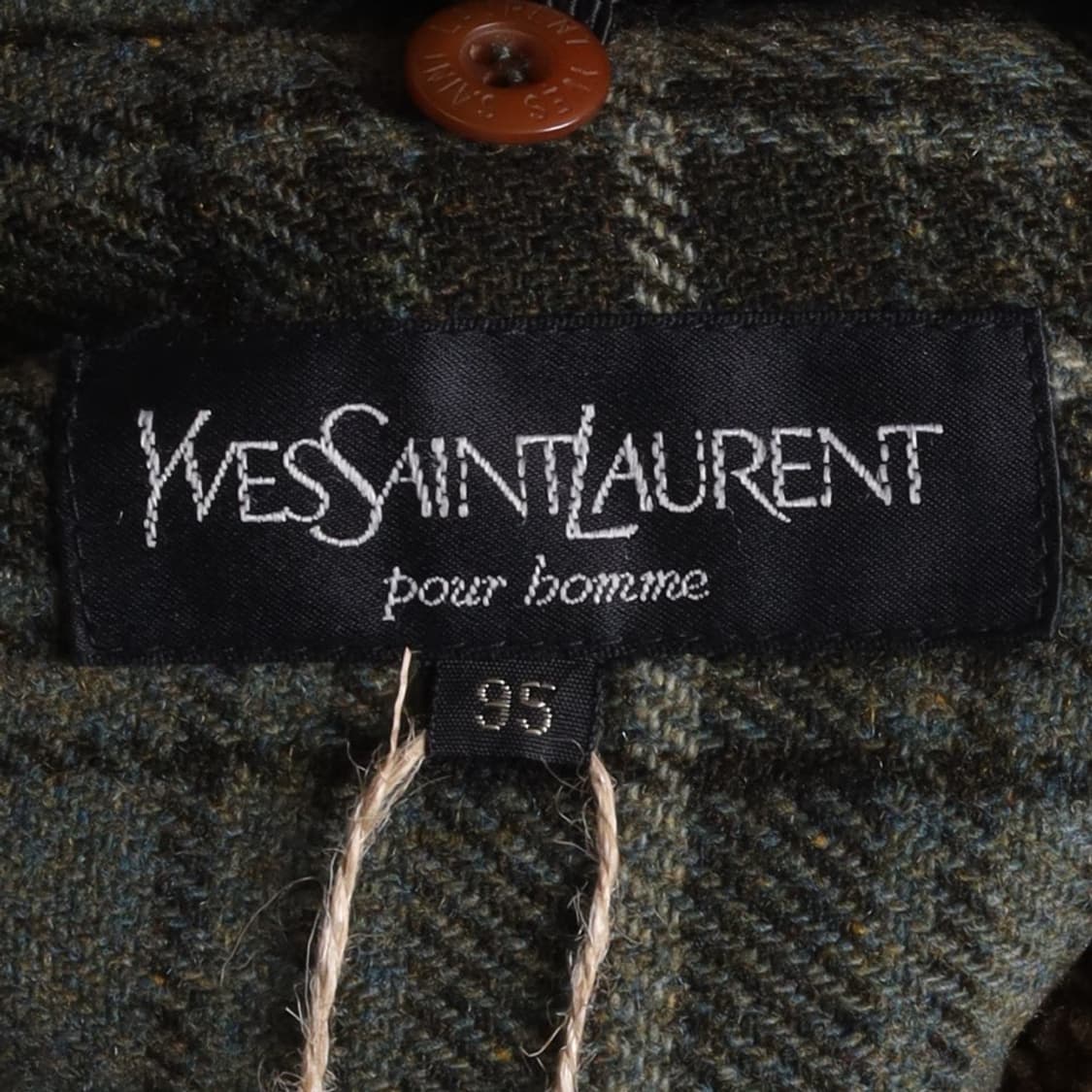입생로랑 Yves Saint Laurent Check Wool Coat 상품이미지8