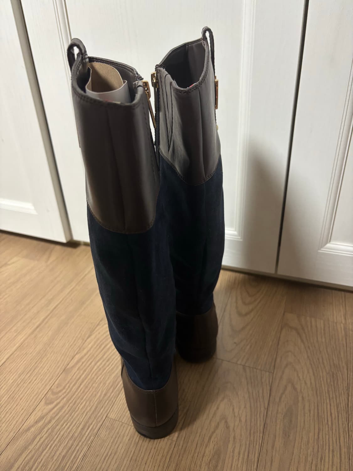 상태최상 타미힐피거 가죽 스웨이드 롱부츠 230 상품이미지4