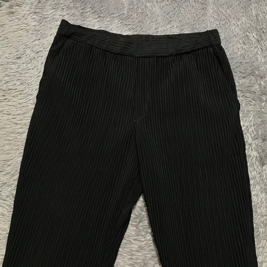 [[M(31), A급] 자라(ZARA) 블랙 플리츠 팬츠p279 상품이미지2