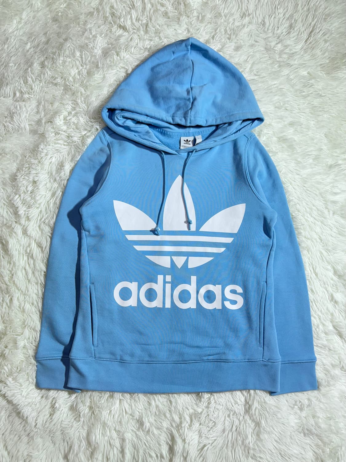 아디다스 빅로고 베이비블루 후드  상품이미지3