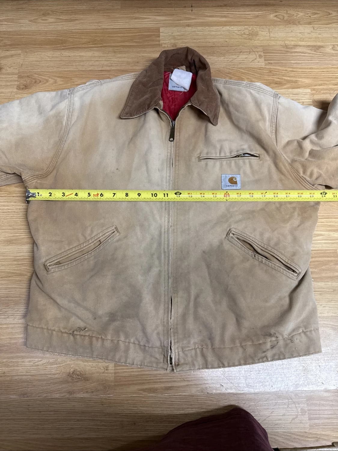 90s 칼하트 디트로이트 자켓 베이지 M 상품이미지3