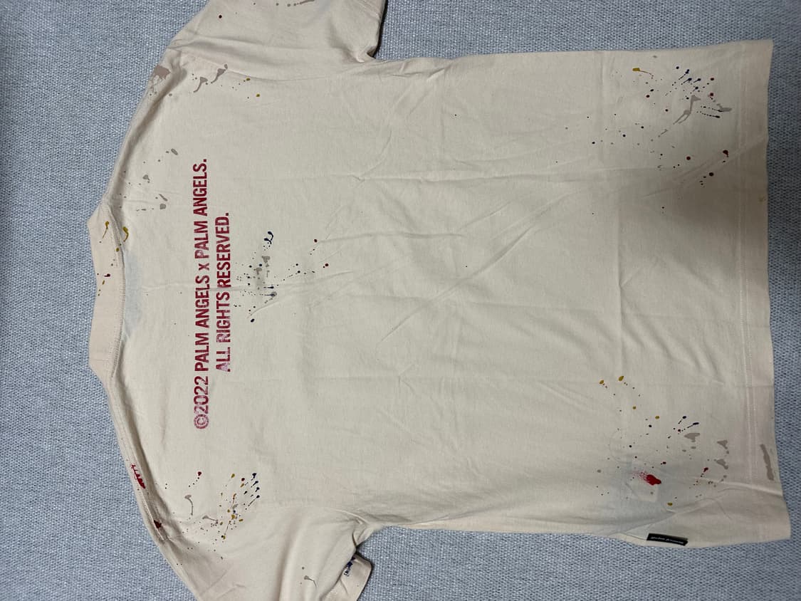 팜 엔젤스 22SS 시즌 페인트 스플래터 팜 트리 반팔 티셔츠 상품이미지2