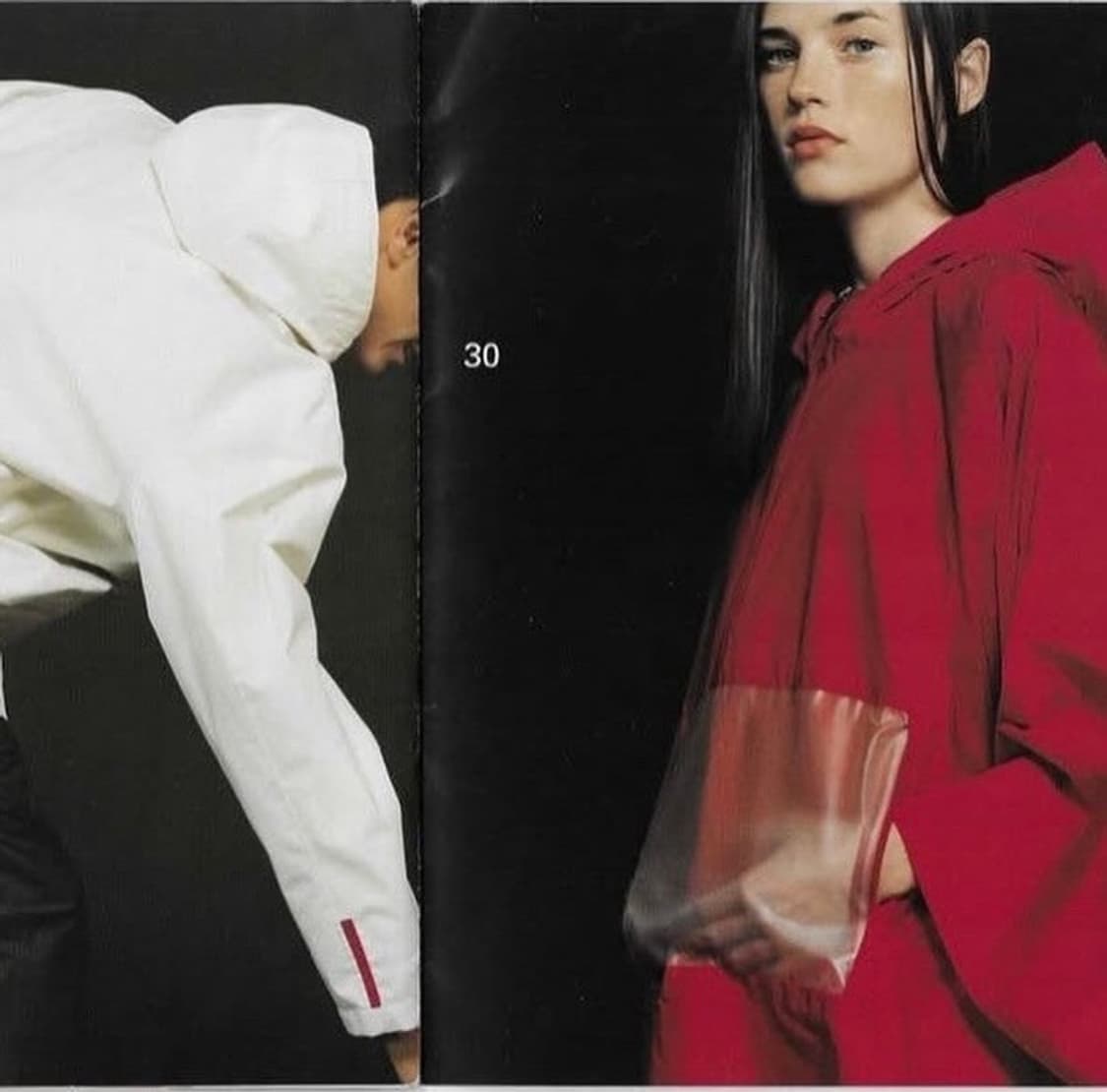 [46] SS1999 프라다 스포츠 런웨이 라텍스 포켓 아노락 자켓 상품이미지2