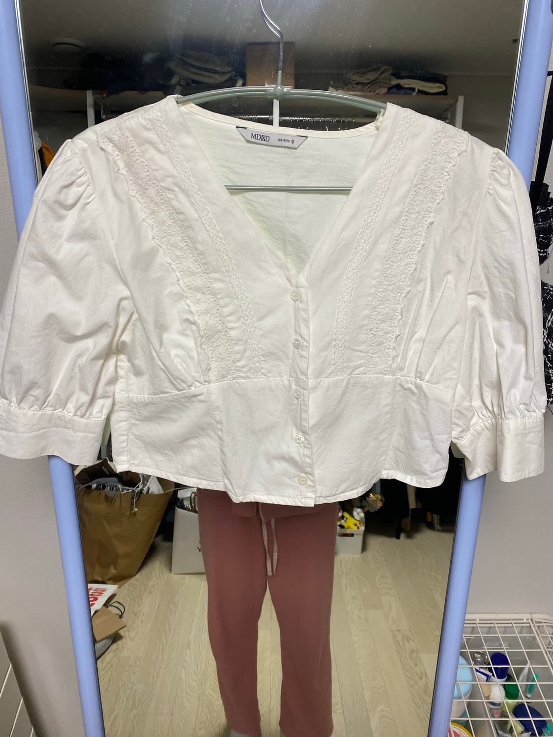 미쏘 크롭 블라우스  상품이미지1