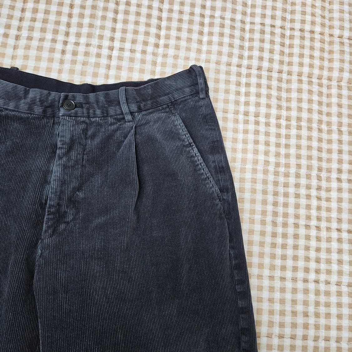 유니클로 골덴 와이드 면바지 남자32 상품이미지3