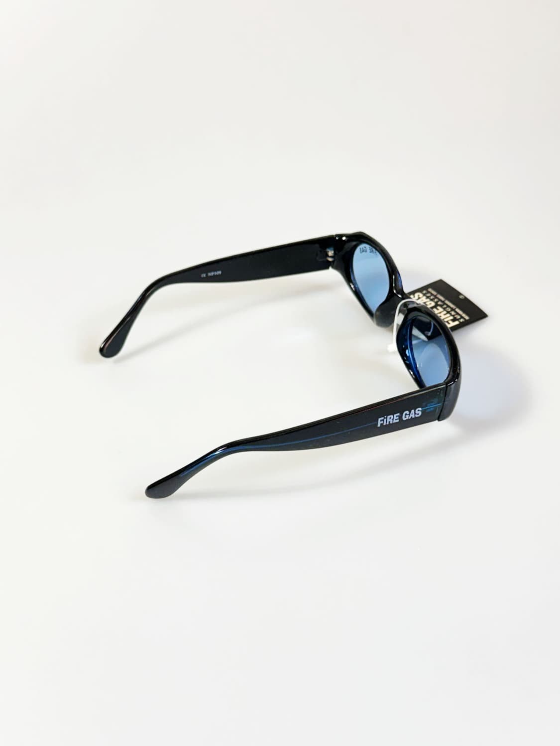 90s FIRE GAS 볼드 스퀘어 블루 틴트 빈티지 선글라스 상품이미지4