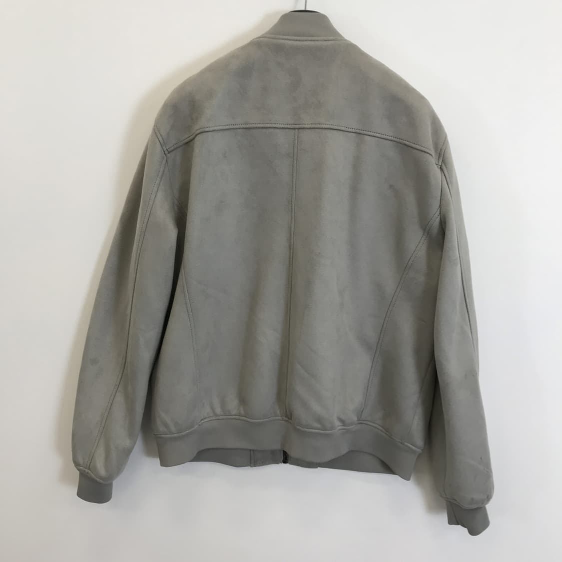 자라 그레이 스웨이드레더 블루종 [XL] 상품이미지3