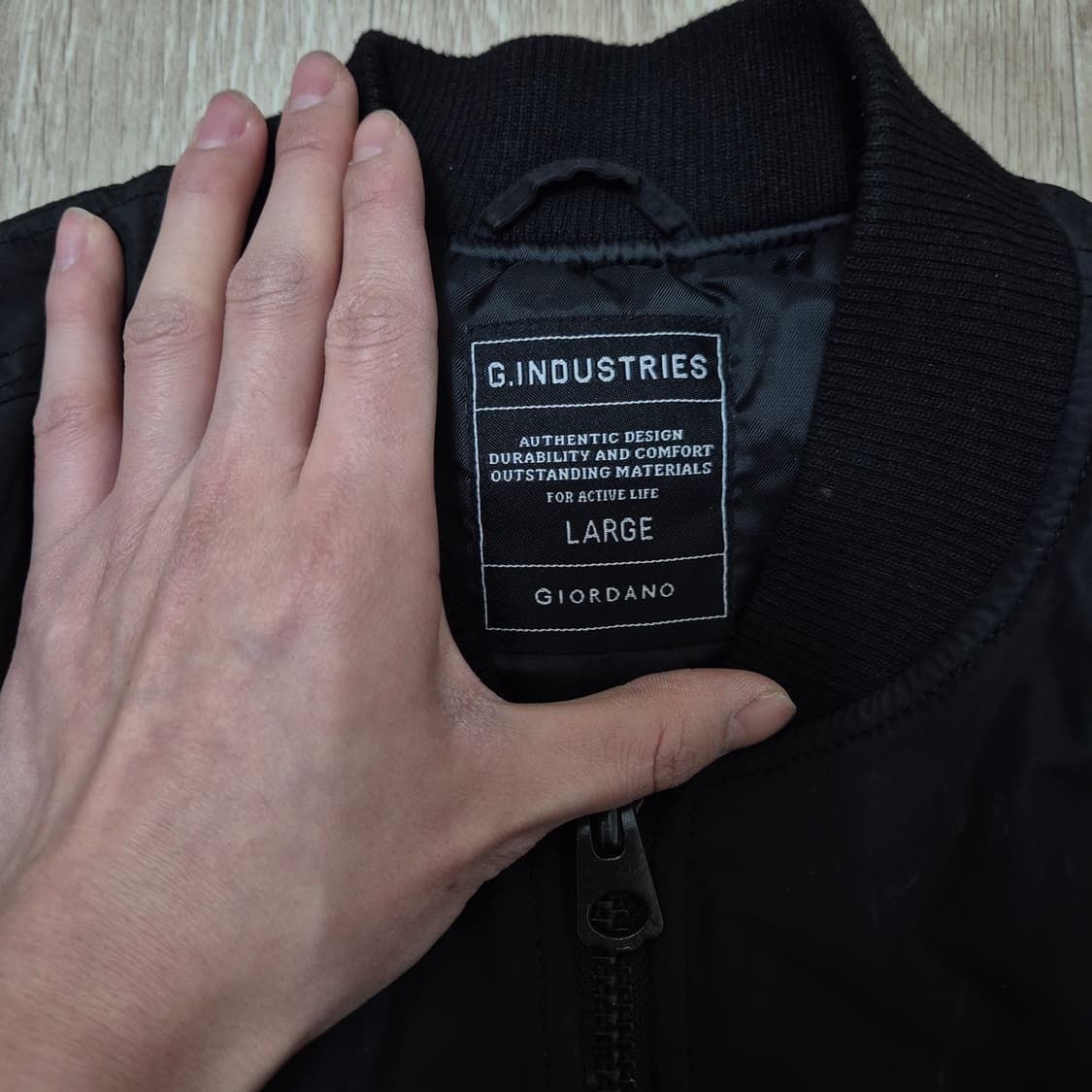 지오다노 G.INDUSTRIES MA-1 항공점퍼 봄버자켓 L(100) 상품이미지6