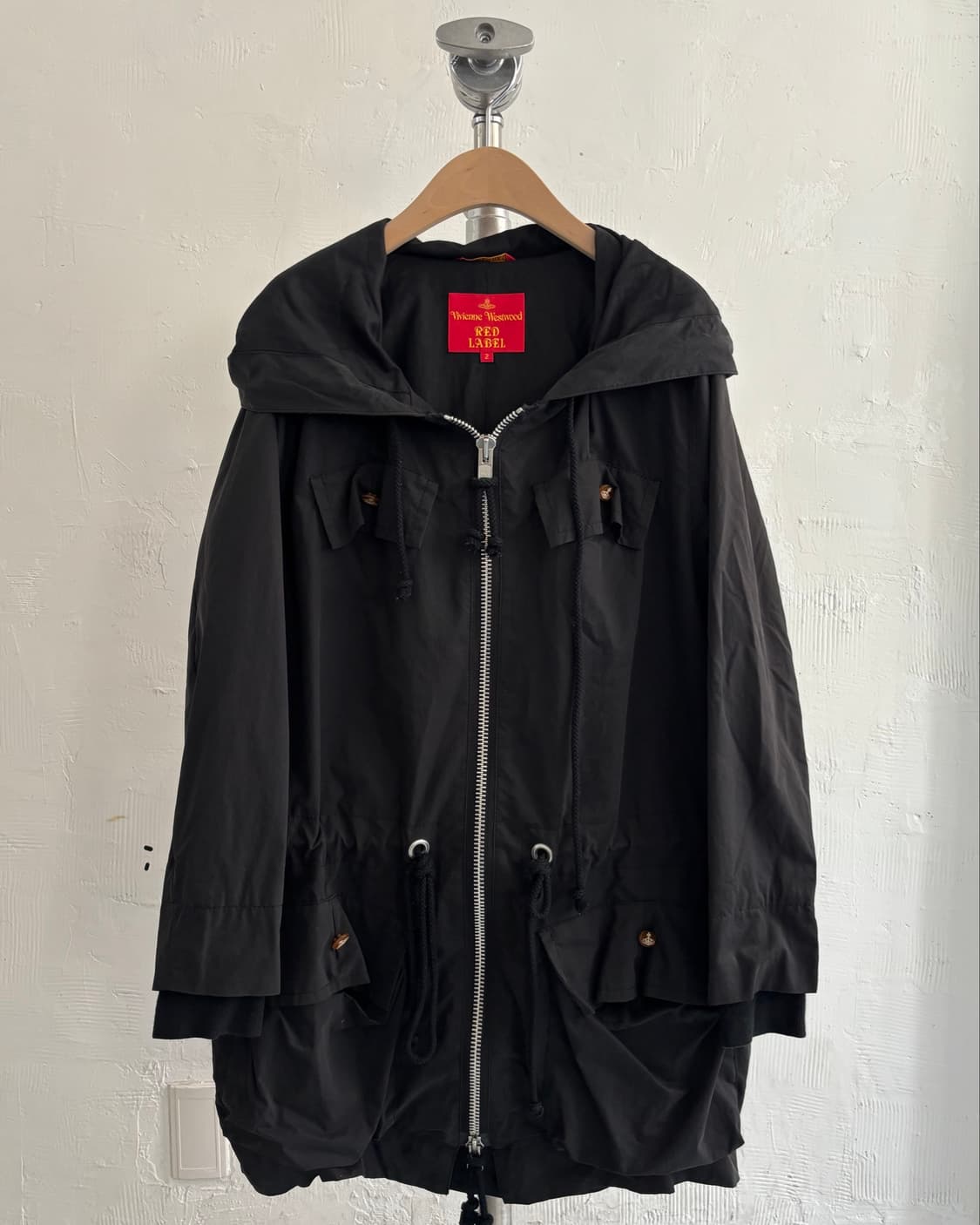 Vivienne Westwood 비비안웨스트우드 레드라벨 블랙 후드 자켓 상품이미지1