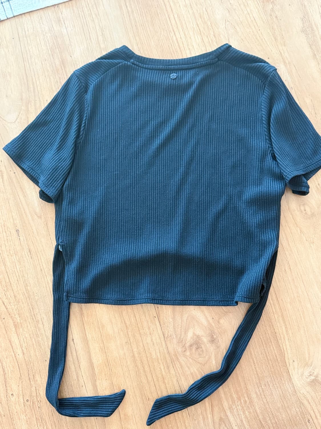 뮬라웨어 숏슬리브 반팔 요가복 상의 블랙 상품이미지3