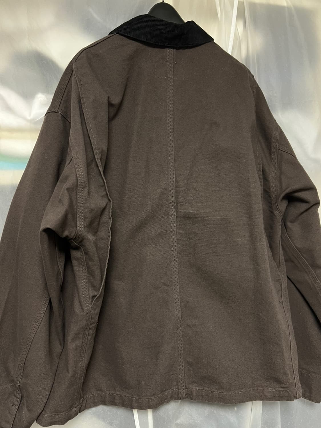 (우먼스) 칼하트 WIP OG 미시건 코트 토바코 블랙 린스드 L 상품이미지3