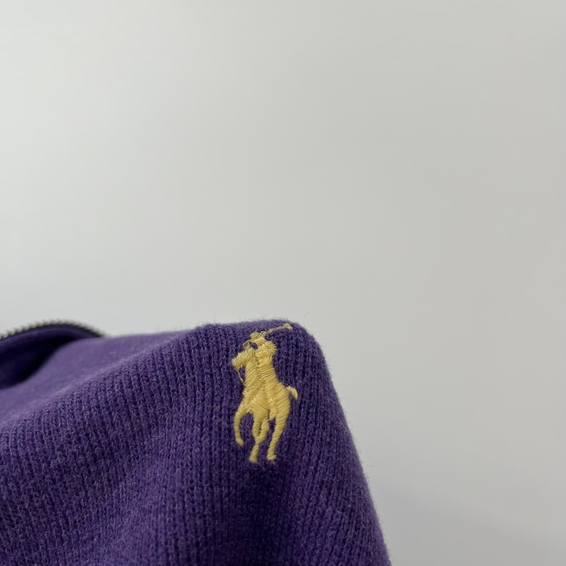 로 랄프로렌 루즈핏 신형 퍼플 반집업 니트 상품이미지3