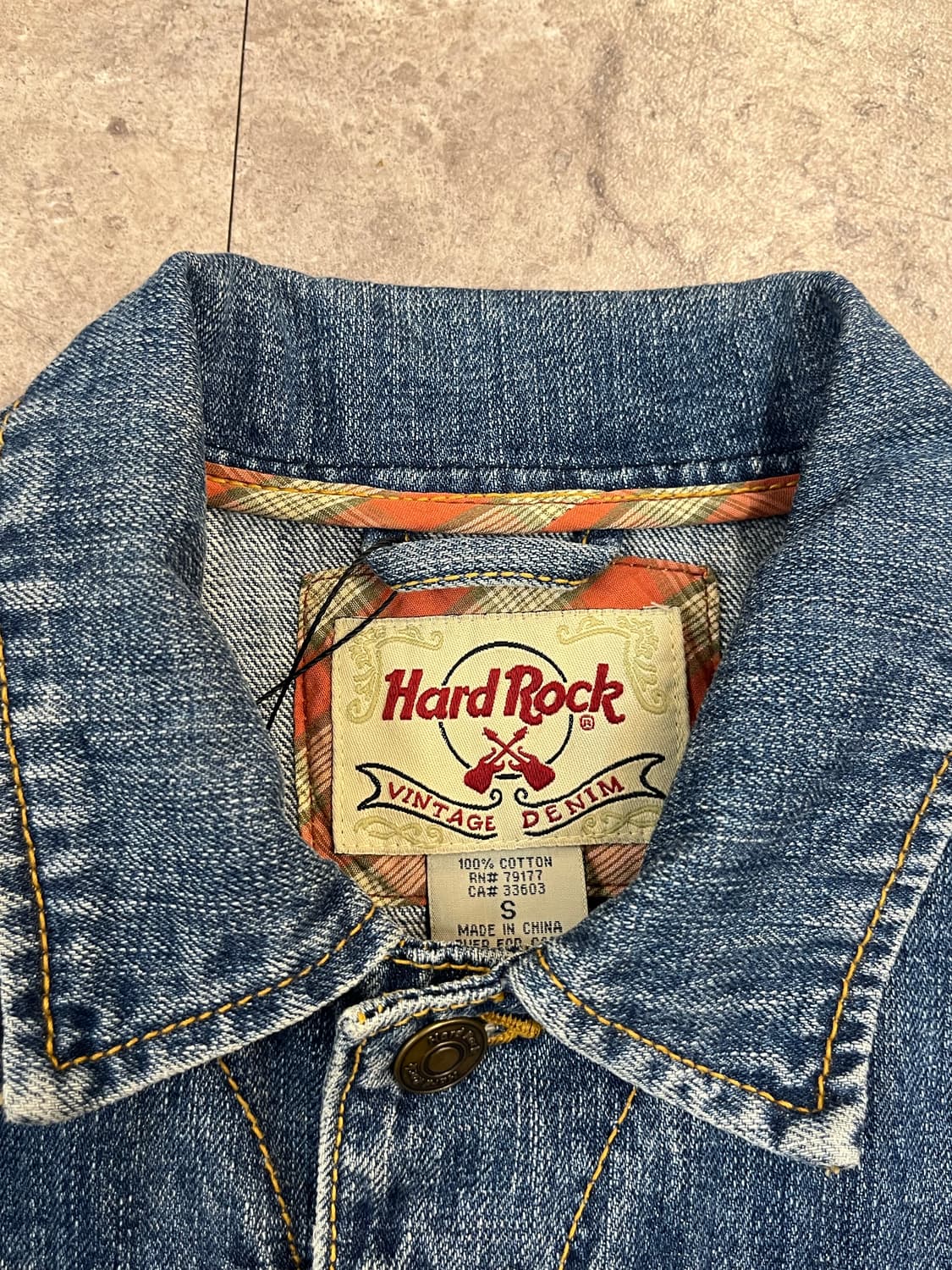 하드락 카페 데님 자켓 S #csz4079 상품이미지3