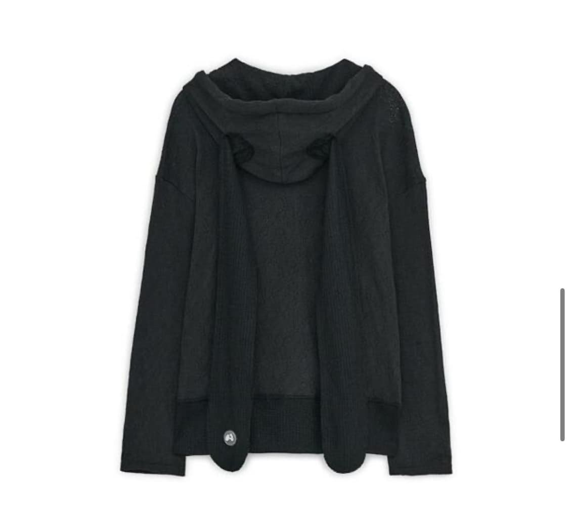 허그유어스킨 토깅 블랙 후드집업 상품이미지2