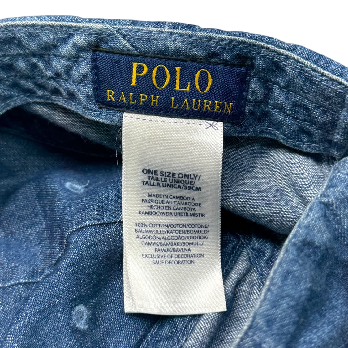 (OS) 폴로 랄프로렌 데님 볼캡 상품이미지5