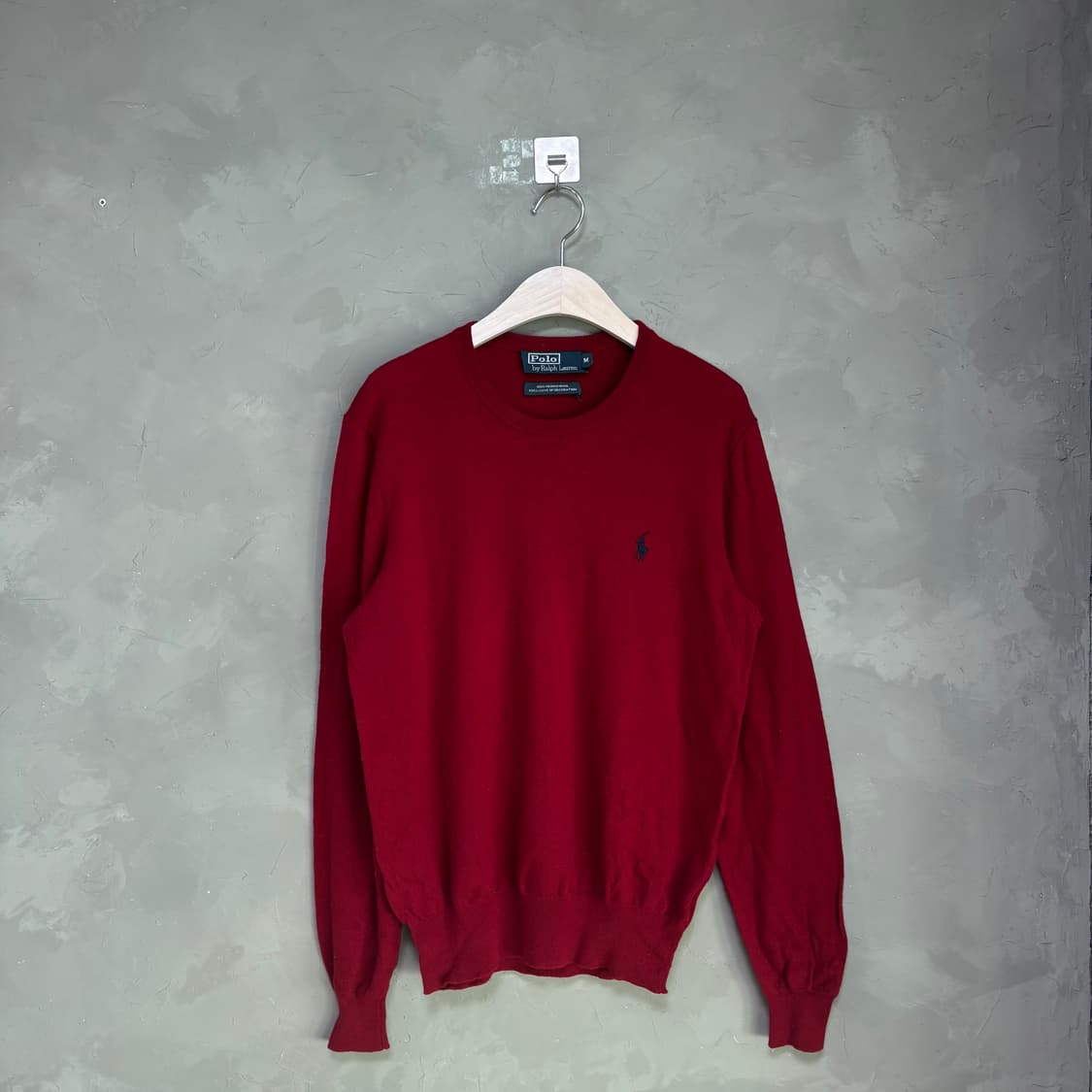 폴로 랄프로렌 메리노 울 니트 빨강 상품이미지1