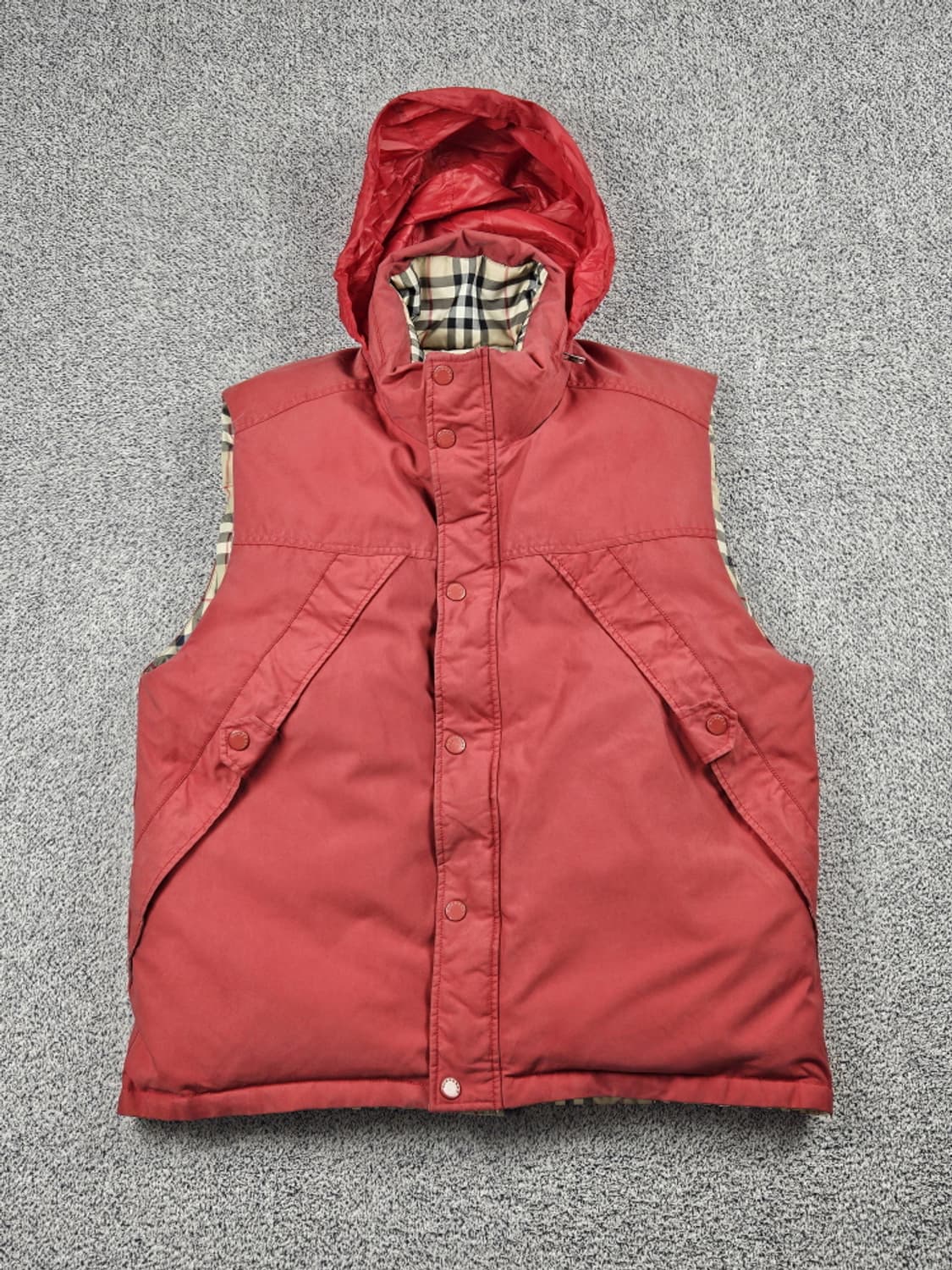 버버리 리버시블 덕다운 체크 패딩 베스트 ( XL ) / 10118 상품이미지3