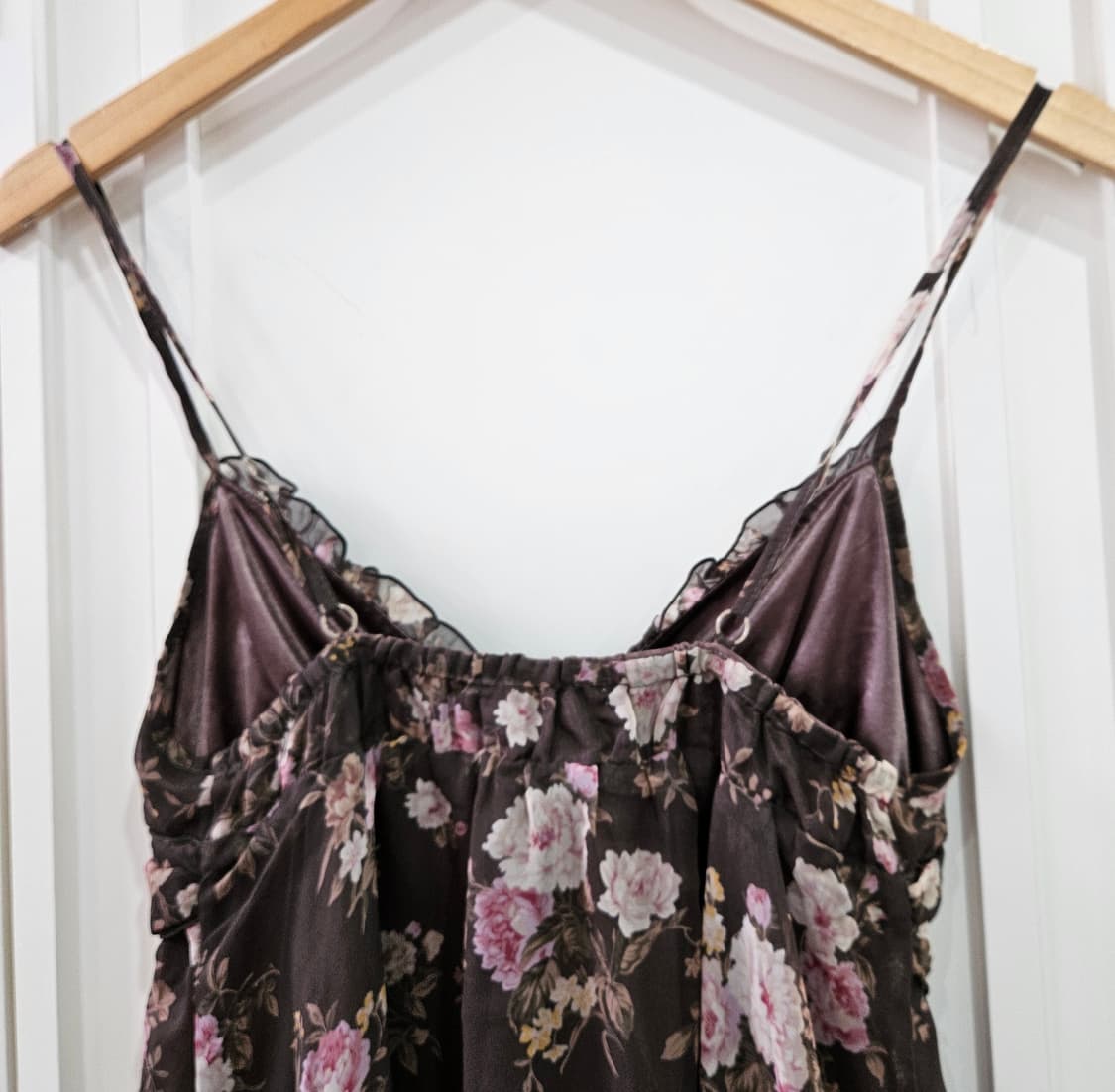 리즈리사(LIZ LISA) 고전라벨 초코 로즈 쉬폰 원피스 상품이미지8