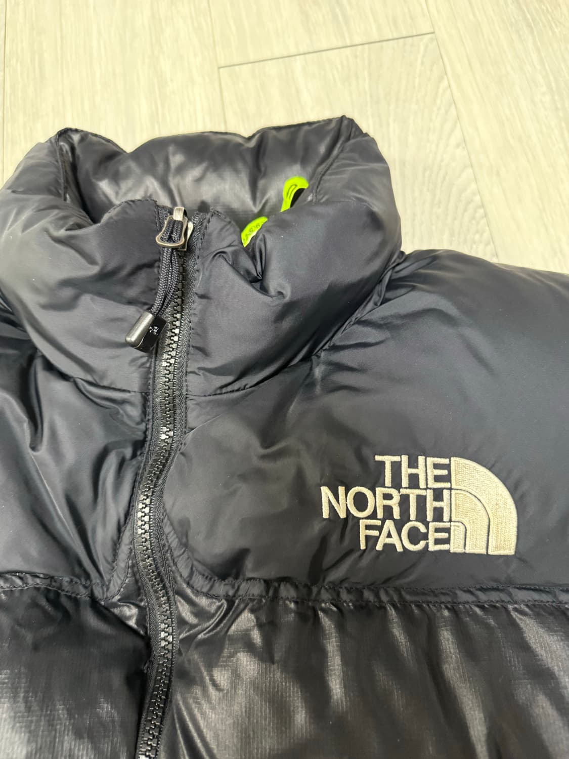 (L)노스페이스 센터로고 중앙로고 다운 패딩 조끼 상품이미지4