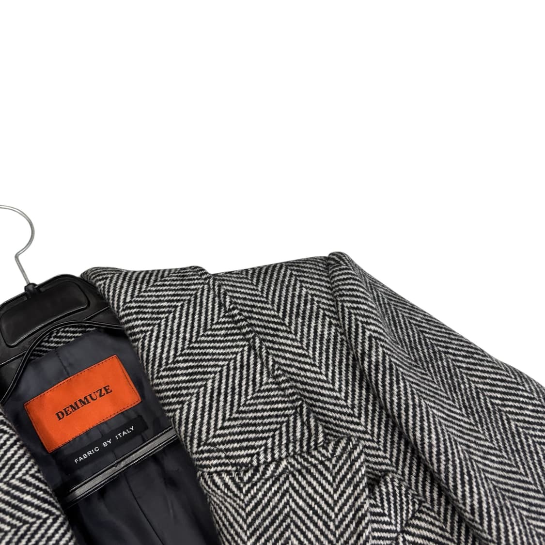 데뮤즈 헤링본 퓨어 울 코트 상품이미지3