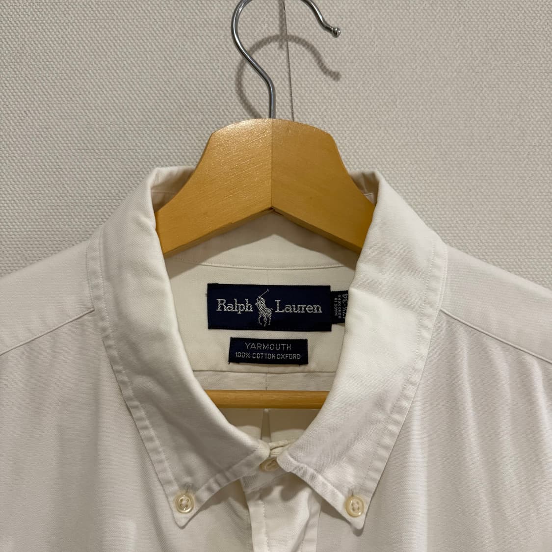 [XL]폴로 셔츠 화이트 멀티포니 상품이미지3