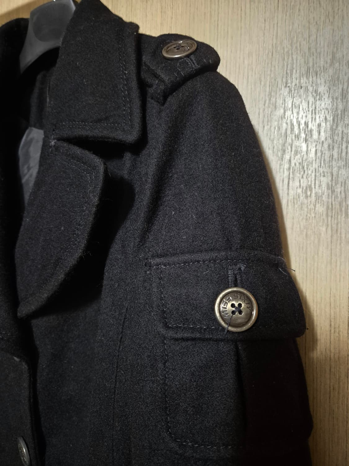 미스식스티 블랙 벨트 코트 M 상품이미지3