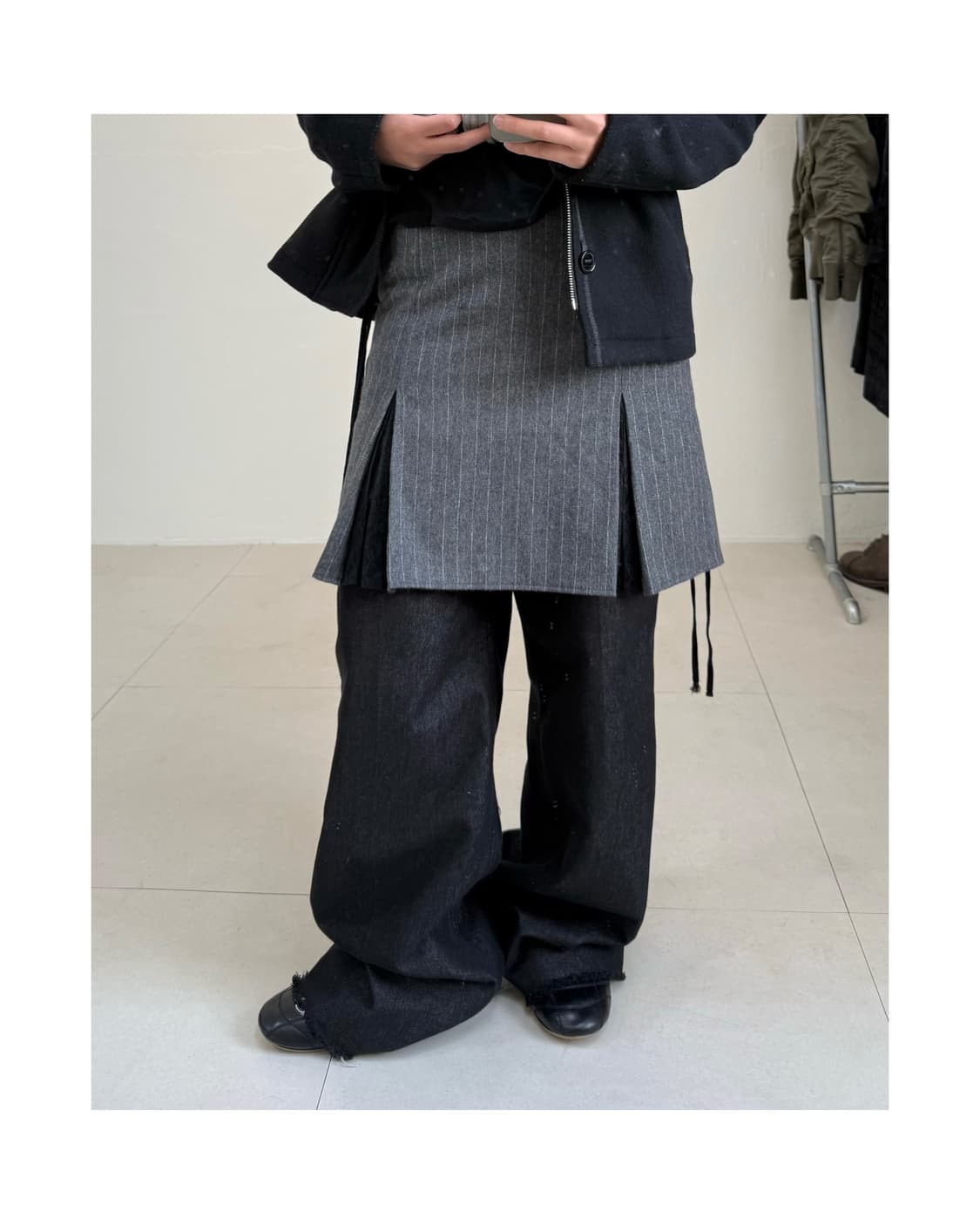 빈티지 울 혼방 스커트 상품이미지4