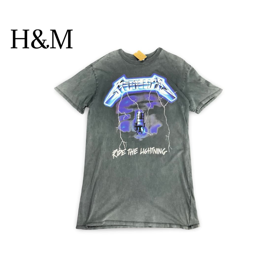 (90)H&M 메탈리카 반팔 티셔츠 상품이미지1