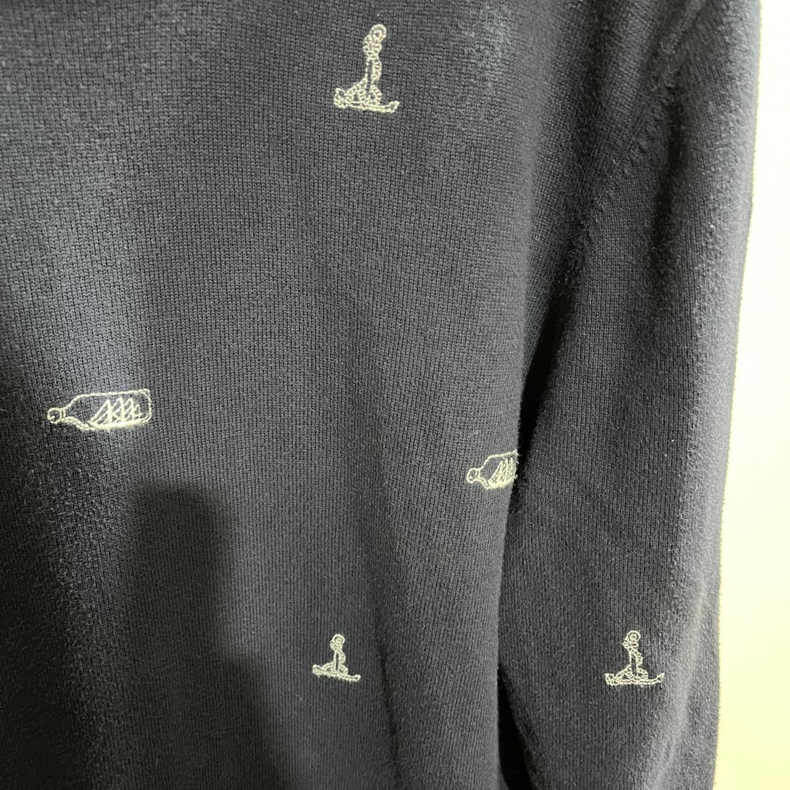 (M) 브룩스브라더스 코튼 자수 니트 상품이미지3