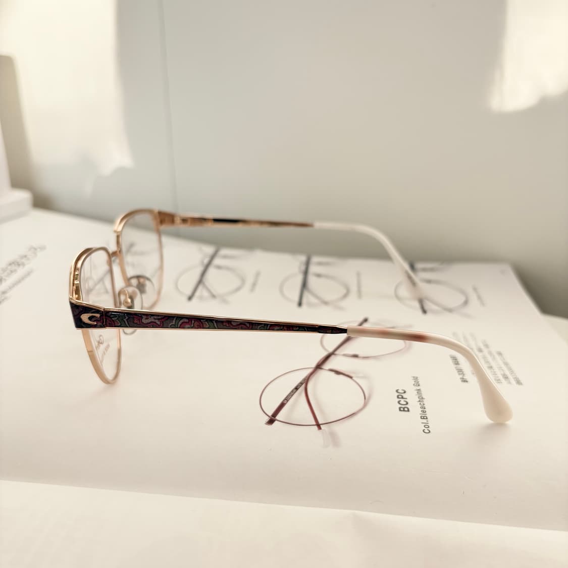 Cottet 메탈 스퀘어 빈티지안경 상품이미지5