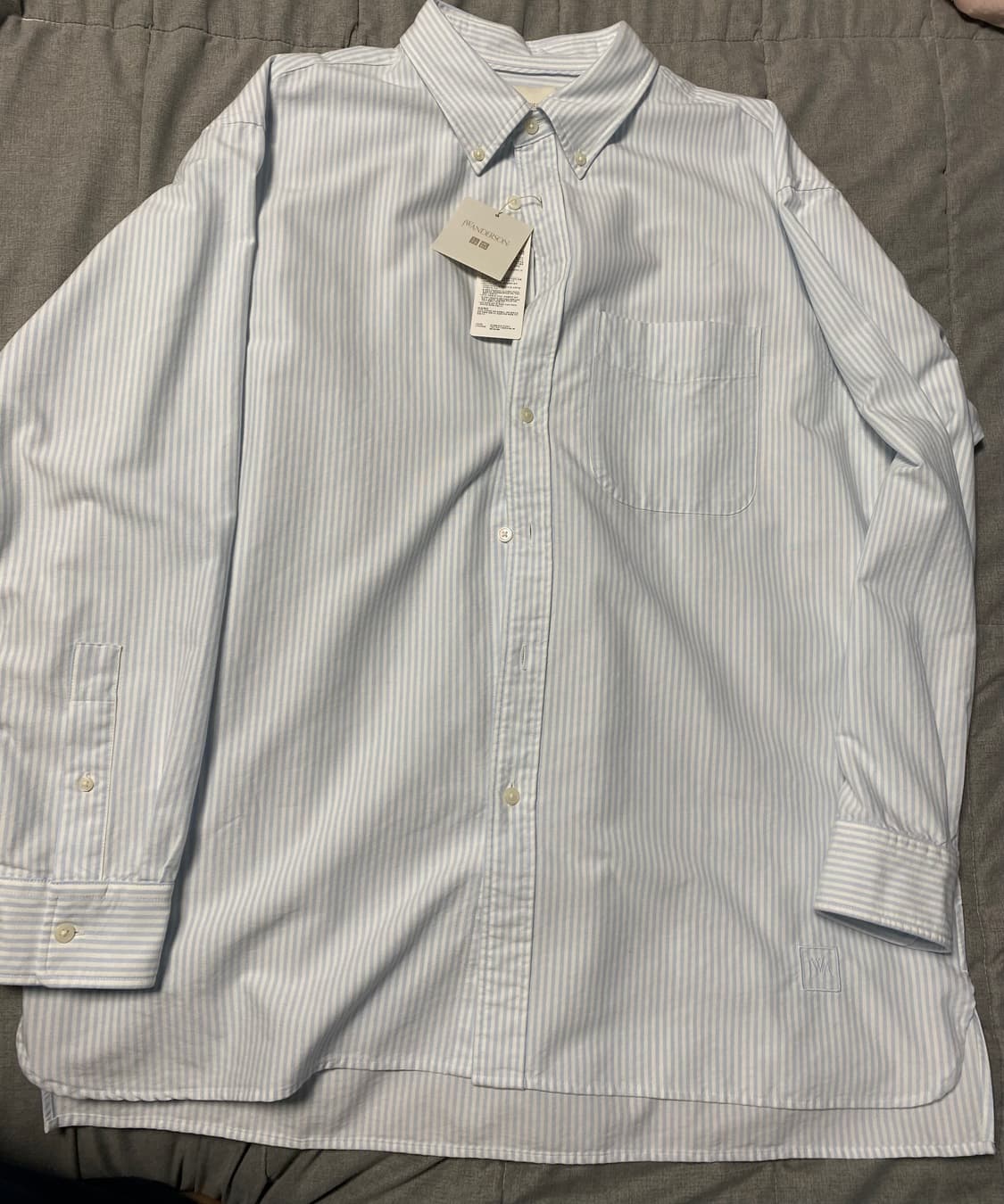 JW앤더슨 유니클로 스트라이프 셔츠 XL 상품이미지1
