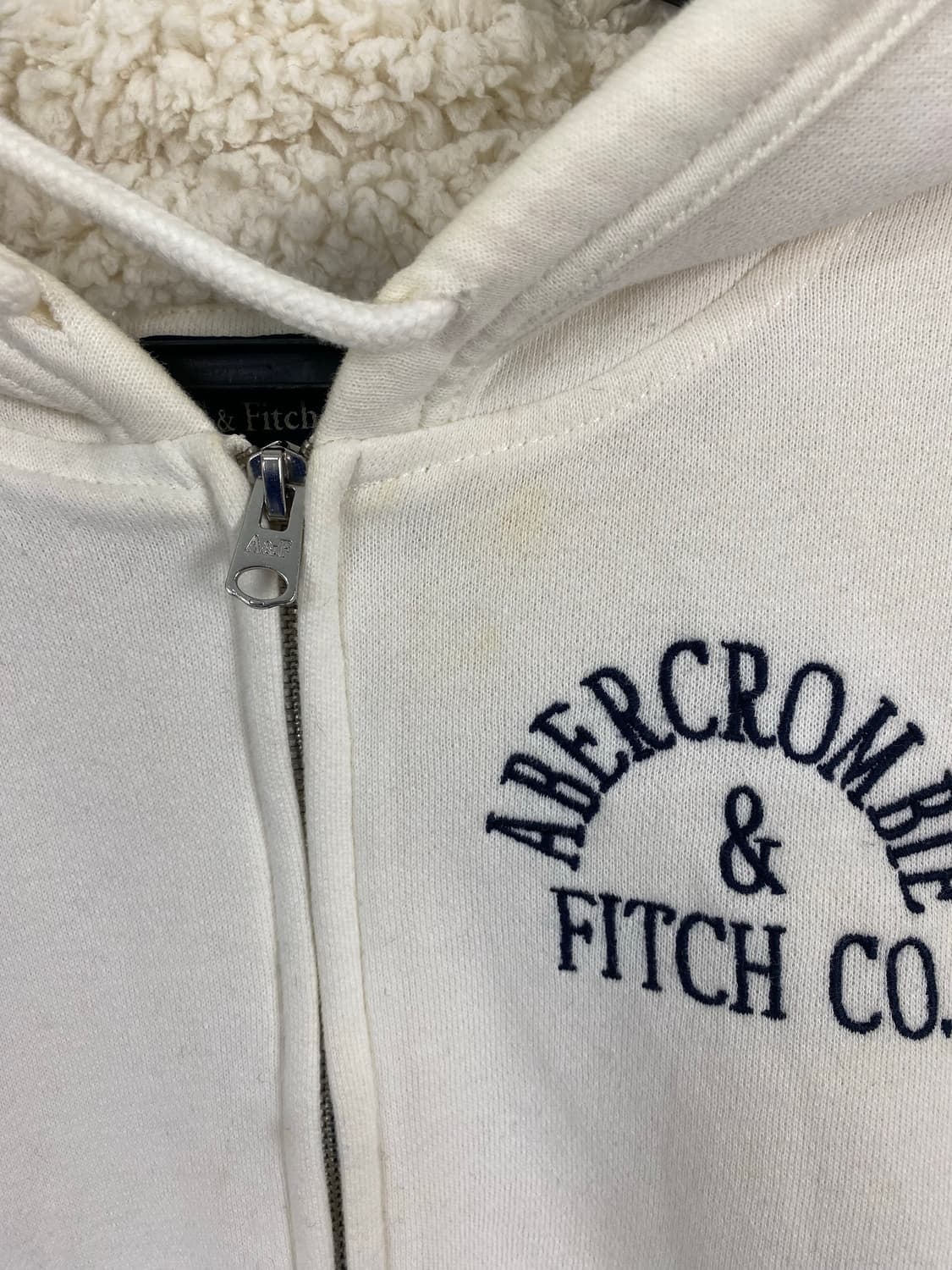 아베크롬비 양털 후드집업 S <573> 상품이미지3