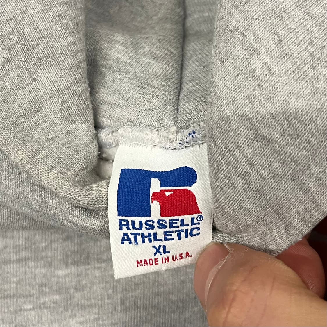 90s 러셀 블랭크 스웻 후드티 (XL) 상품이미지7