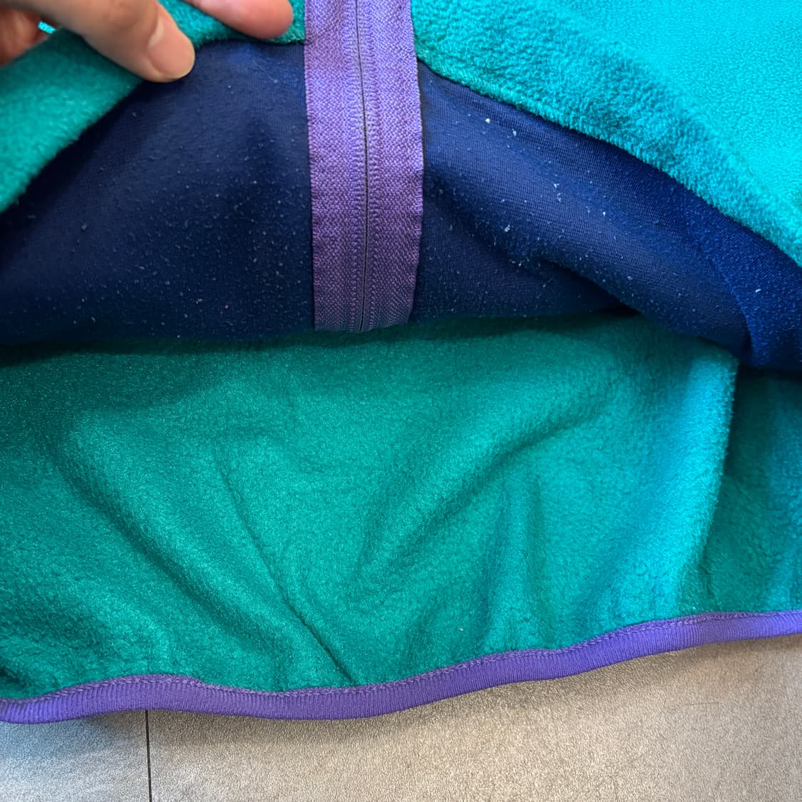 90s L.L.bean 90년대 미국 생산 엘엘빈 그린 플리스 자켓 상품이미지9