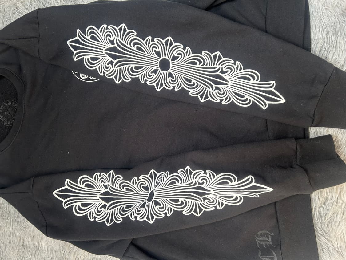 [크림구매] 크롬하츠 홀스슈 로고 맨투맨 블랙 S 상품이미지6