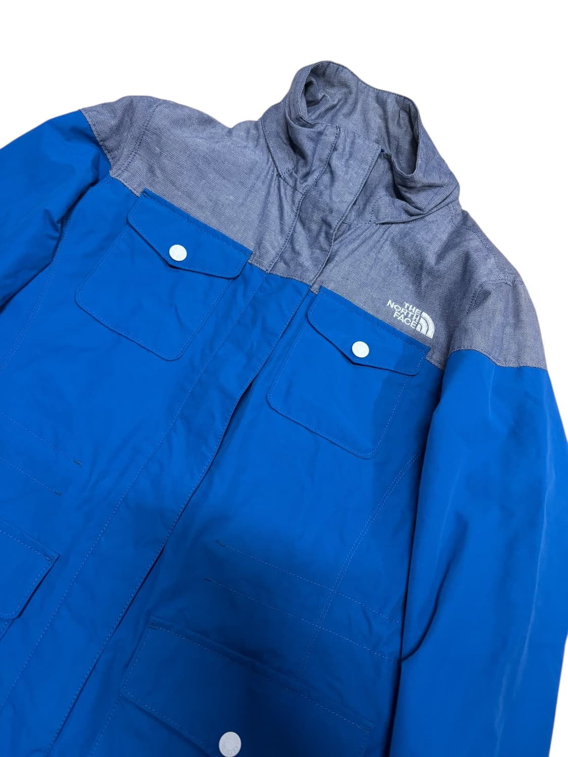90s 빈티지 노스페이스 블루 바람막이 미디 상품이미지1