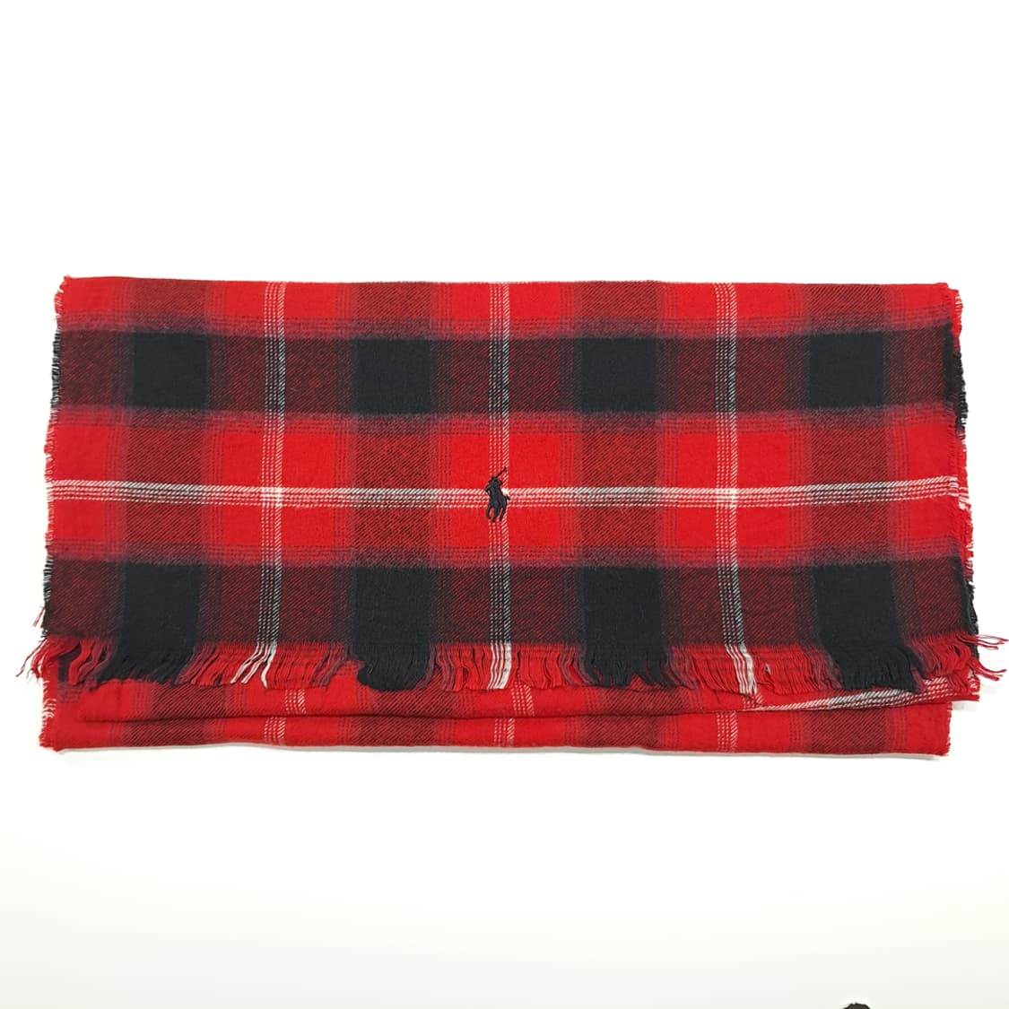 MX231 폴로 랄프로렌 크리스마스 타탄체크 빅 스카프 숄 목도리 머플러 상품이미지6