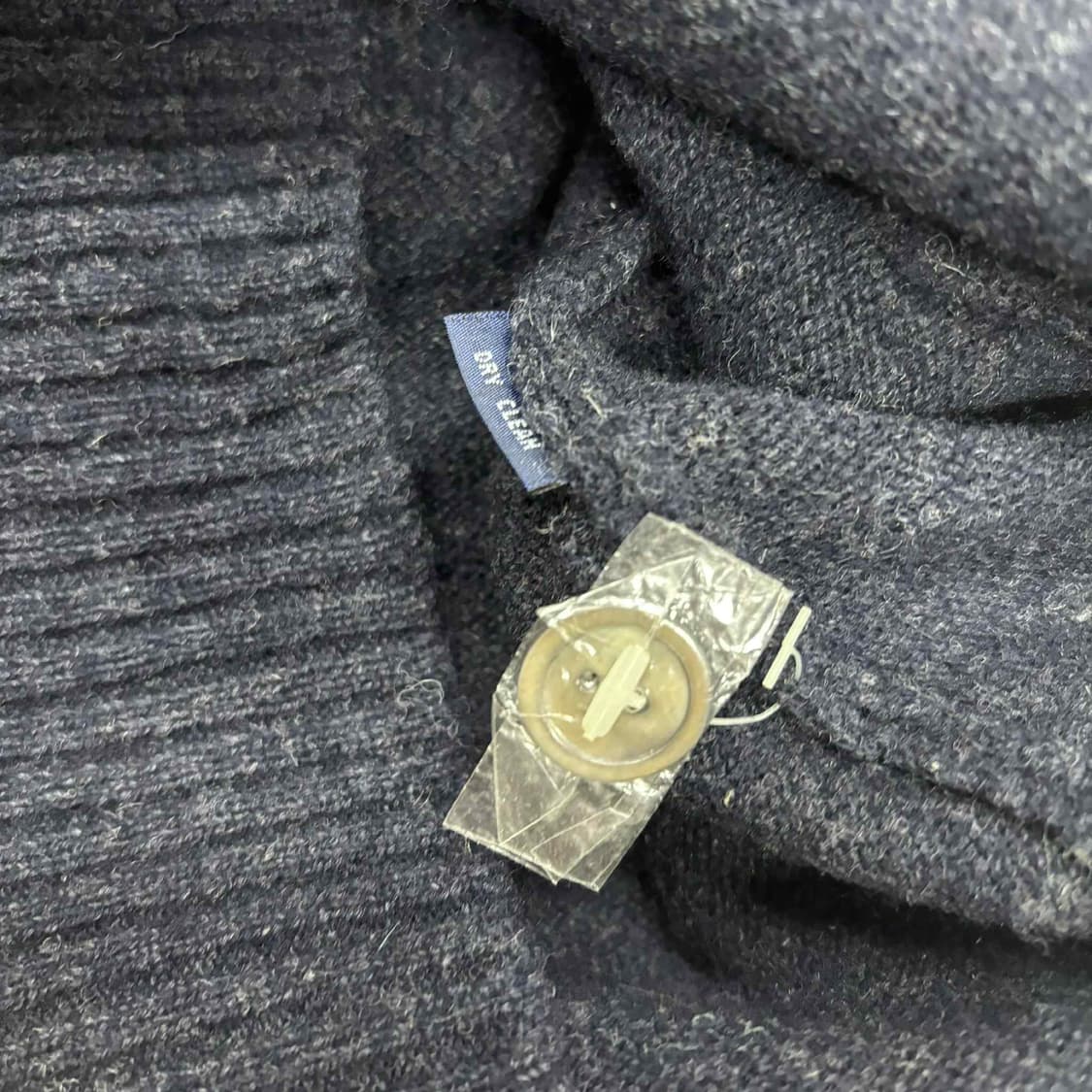 폴로 랄프로렌 램스 울 100% 맨즈라인 네이비 니트 가디건(M) 상품이미지4