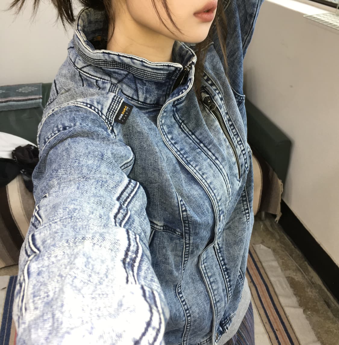 투티/A11 JPN 빈티지 WORKMAN 라이더 데님 자켓 트러커 상품이미지1