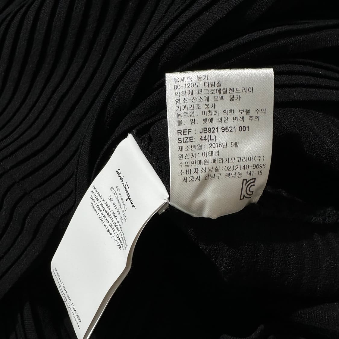 (매장판) 살바토레 페라가모 플리츠 니트 원피스 상품이미지6