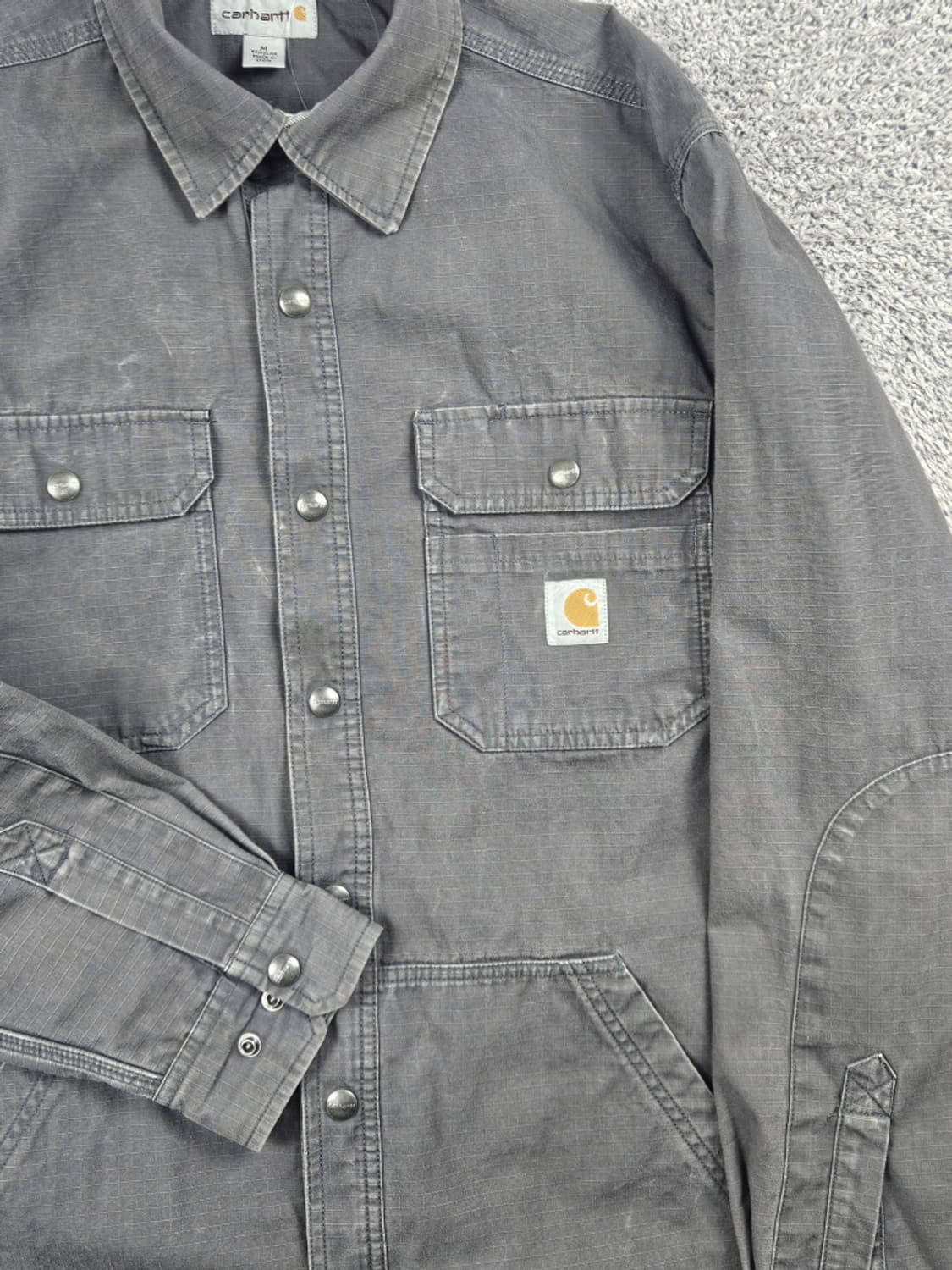 칼하트 립스탑 헤비 플란넬 워크 셔츠 자켓 ( M ) / 10452 상품이미지6