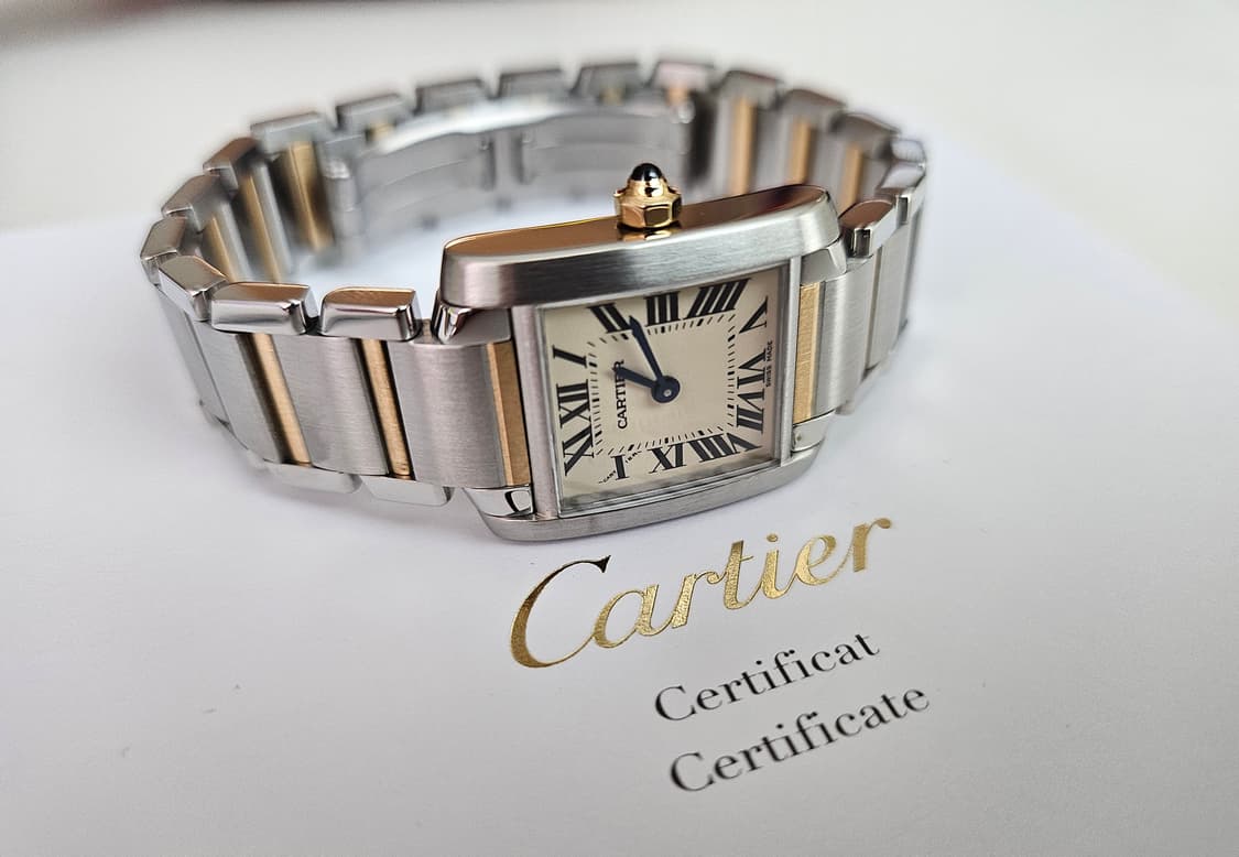 까르띠에 탱크 프랑세즈 18k콤비 스몰 상품이미지1