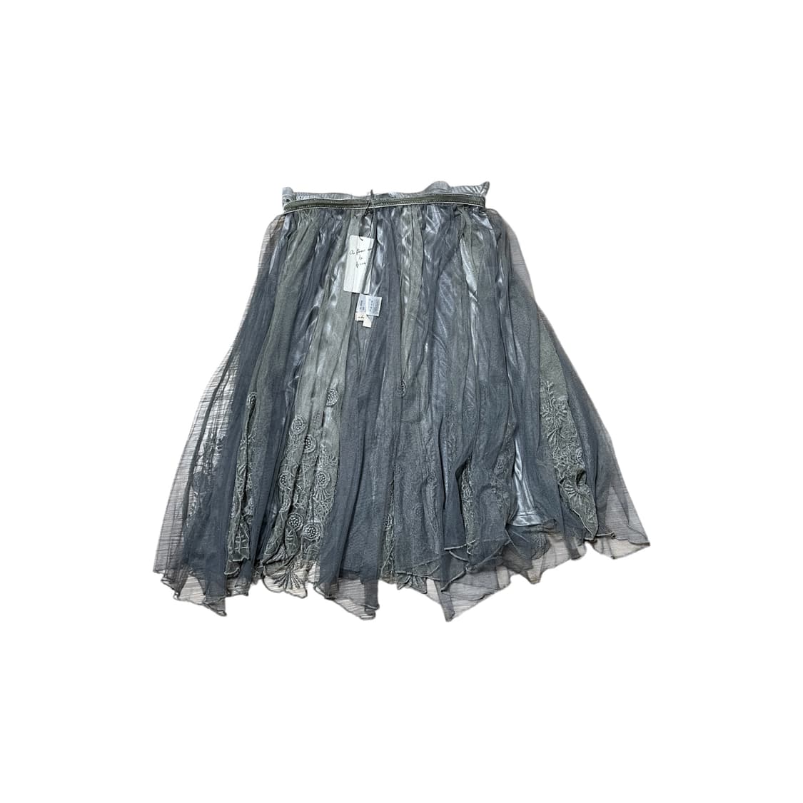 믹스 그레이 샤 스커트 상품이미지6