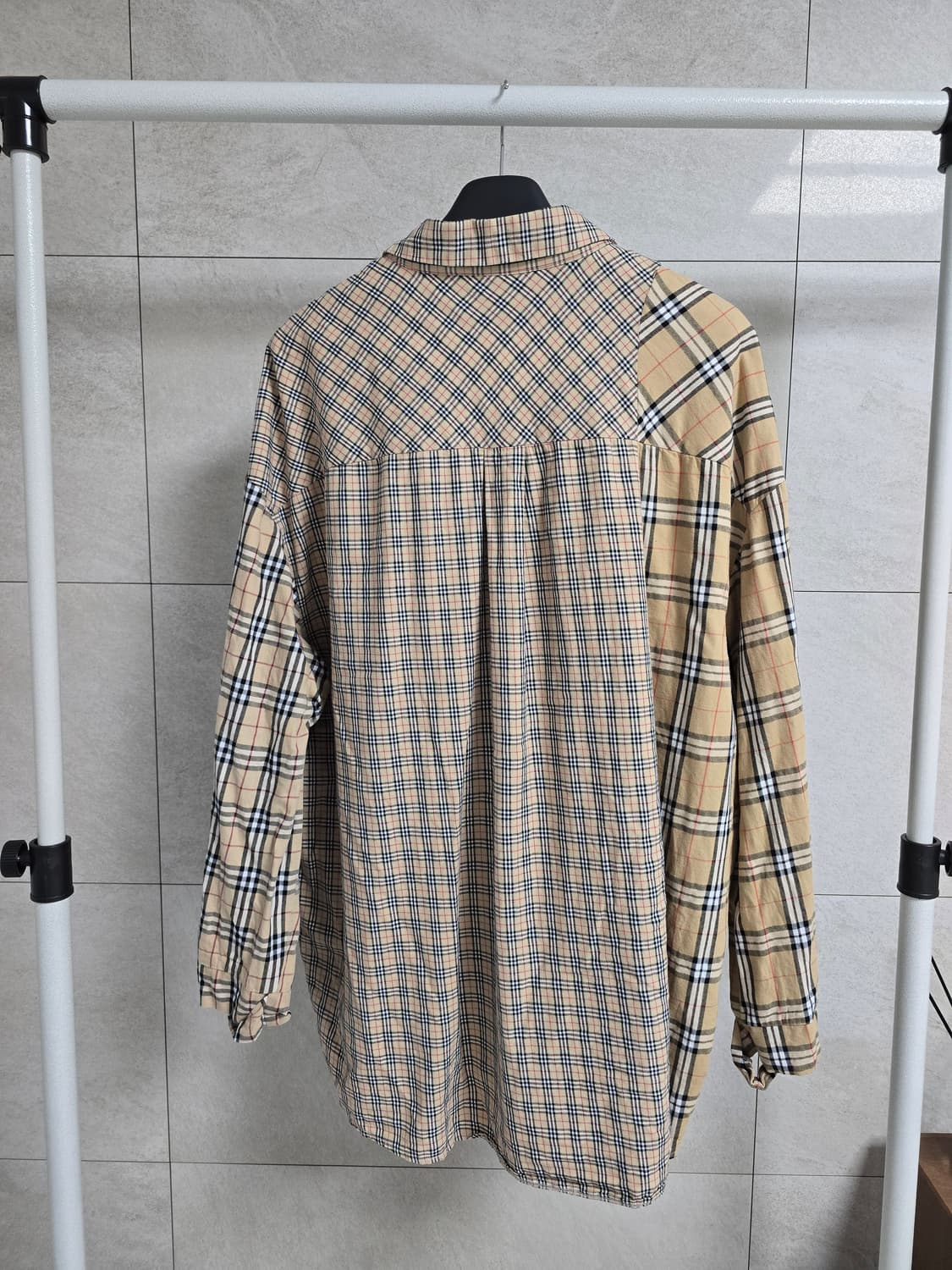 아조바이아조 버버리체크 셔츠 XL 상품이미지3