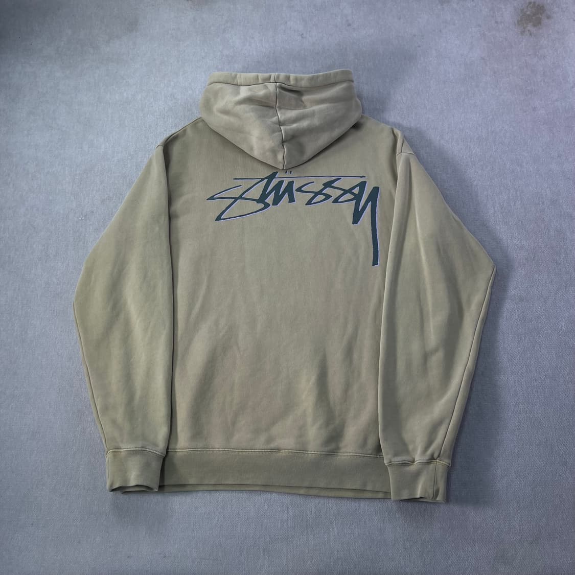 105 스투시 쉐도우 스크립트 피그먼트 후드티 상품이미지1