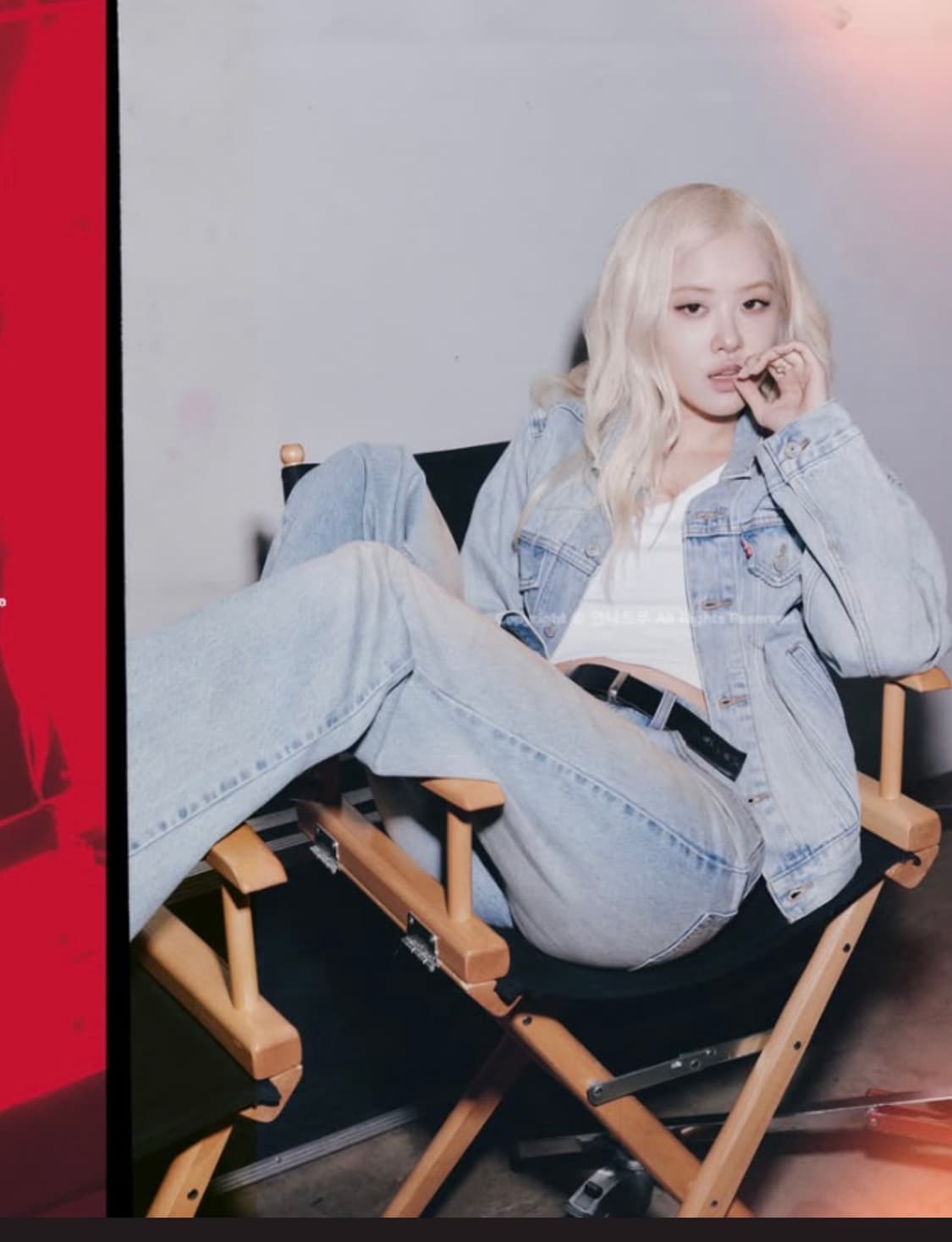 새상품)로제 리바이스 청바지 26 long 사이즈 상품이미지3