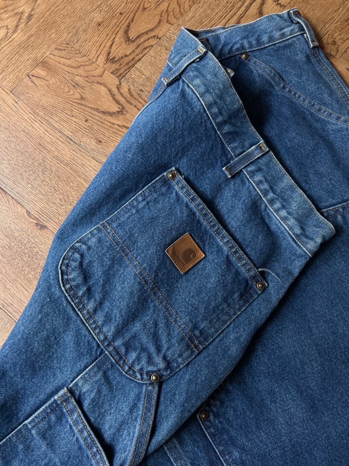 [42]칼하트 USA 빅사이즈 더블니 워크 데님 팬츠 상품이미지5