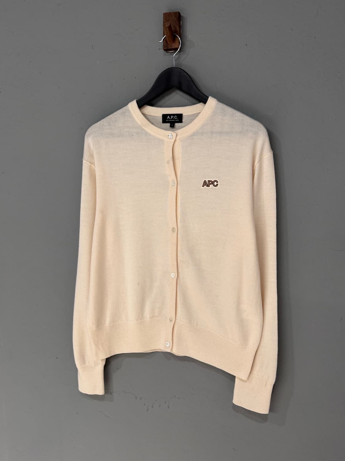 A.P.C 아페쎄 캐시미어 아이보리 가디건  상품이미지1