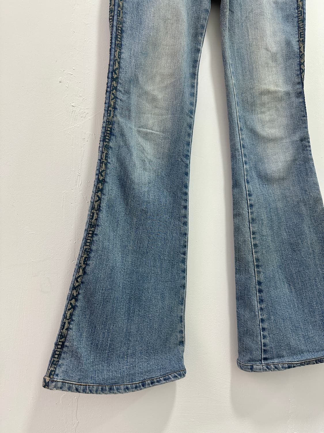 BNX western side lines denim flare pants 상품이미지3