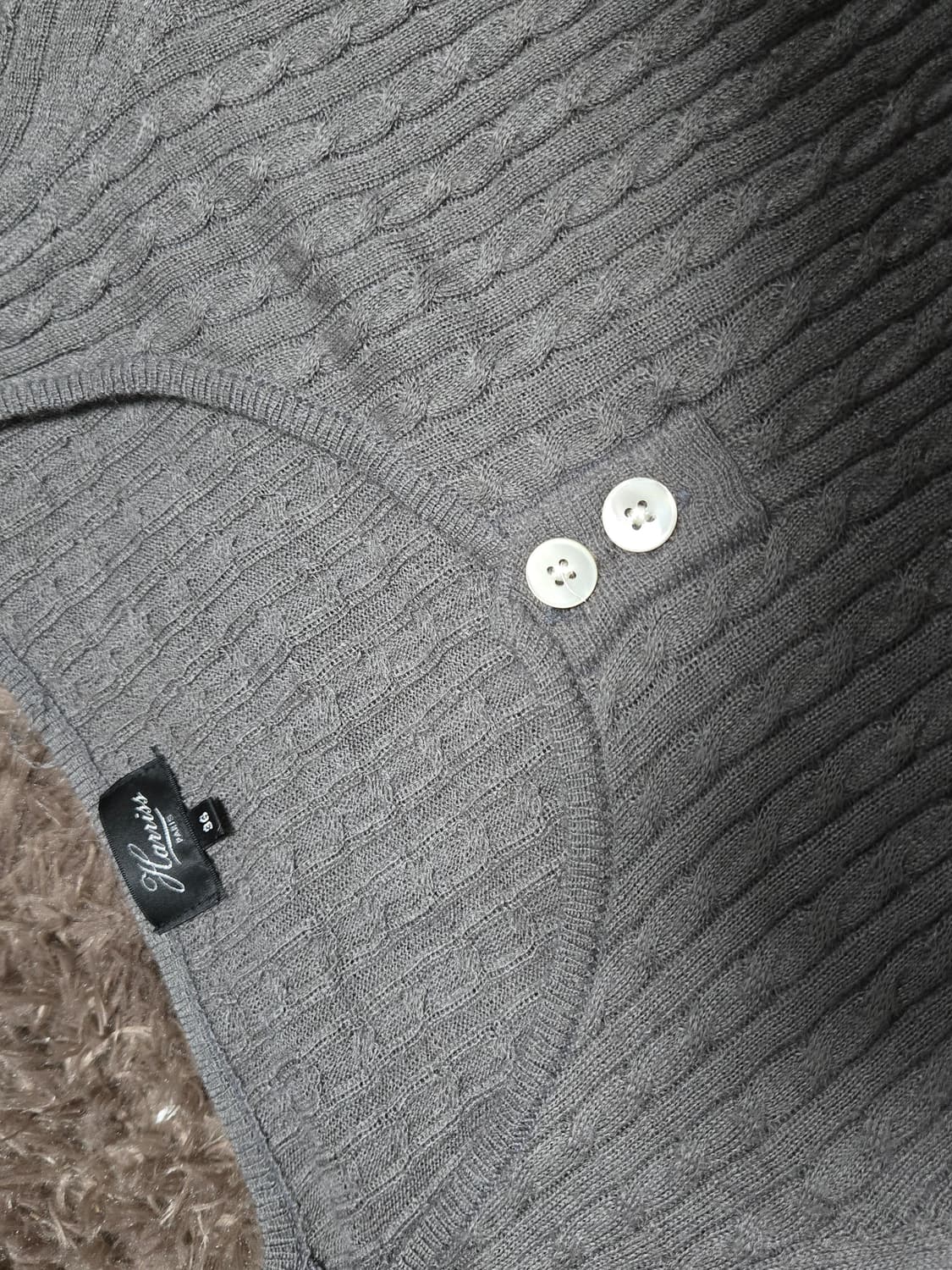 니트버튼 반팔 빈티지 모리 상품이미지2